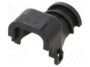 Cable hood and fastener; AMPSEAL; PIN: 23; IP69; straight; black TE Connectivity