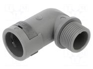 90° angled connector; Thread: PG,outside; polyamide 6; IP54,IP66 PMA