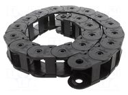 Cable chain; Bend.rad: 100mm; L: 1040mm; Int.height: 35mm BREVETTI