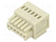 Connector: pluggable terminal block; plug; female; 733; 6A; tinned WAGO