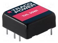 Converter: DC/DC; 30W; Uin: 9÷36VDC; Uout: 12VDC; Iout: 2500mA; 1"x1" TRACO POWER