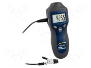 Tachometer; LCD 1,7"; 100÷20000rpm; Meas.accur: ±10rpm; IP20 PCE INSTRUMENTS