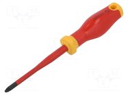 Screwdriver; insulated; Pozidriv®; PZ2; 100mm; 1kVAC HÖGERT TECHNIK