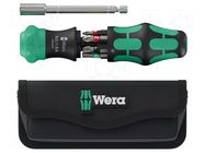 Kit: screwdriver; with ratchet; Phillips,Pozidriv®,slot,Torx® WERA