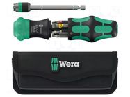 Kit: screwdriver; square,Phillips,slot; Kraftform Kompakt 26 WERA