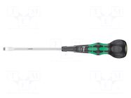 Screwdriver: standard; slot; 285mm; Kraftform Ball-Grip 1834 WERA