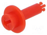 Knob; Ø10.5x15.4mm; red SUNGMUN ELECTRONICS