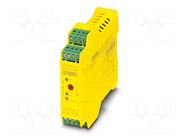 Module: safety relay; 24VDC; for DIN rail mounting; -20÷45°C PHOENIX CONTACT
