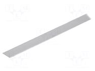 Cover for LED profiles; transparent; 1m; Kind of shutter: A1 TOPMET