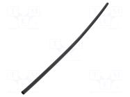 Heat shrink sleeve; 19mm; black; Diam.after shrinking: 6mm HELLERMANNTYTON