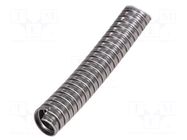 Protective tube; Size: 20; acid resistant steel SS316; natural HELLERMANNTYTON