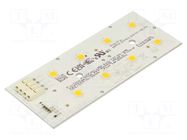 LED strip; W: 49.5mm; L: 121.4mm; No.of diodes: 8; CRImin: 70; 3000K PHILIPS