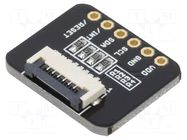 Adapter; Dim: 20.32x16.51x3.85mm; PIN: 6; pin strips,ZIF FFC NEWHAVEN DISPLAY INTERNATIONAL