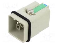 connector Han Q 12/0 MALE W. SCREW F. IP65/67 HARTING