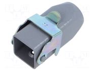 Enclosure for connectors: HDC; size 21.21; for cable; with latch ILME