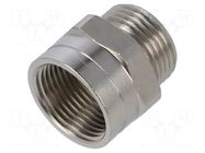 Thread adapter; Int.thread: PG13,5; Ext.thread: M20; brass HELLERMANNTYTON