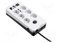 Plug socket strip: protective; Sockets: 6; 250VAC; 10A; IP20 EATON ELECTRIC