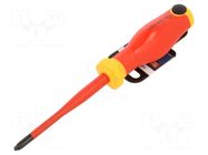 Screwdriver; insulated; PH2/SL; 100mm; 1kVAC HÖGERT TECHNIK