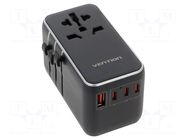 Power supply: switching; mains,universal,plug-in; 5÷20VDC; 120W VENTION