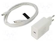 Power supply: switching; mains,plug-in; 5÷12VDC; 25W; white; 3A VENTION