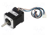 Motor: DC; 2-phase,bipolar,stepper; 24÷48VDC; 0.2Nm; IP40; 1.2A IGUS
