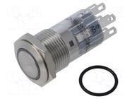 Switch: vandal resistant; Pos: 2; DPDT; 0.5A/220VAC; 1A/24VDC; IP65 ONPOW