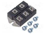 Bridge rectifier: three-phase; Urmax: 800kV; If: 75A; Ifsm: 900A POWERSEM