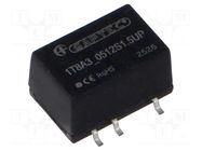 Converter: DC/DC; 1W; Uin: 4.5÷5.5VDC; Uout: 12VDC; Iout: 83mA; SMT8 GAPTEC Electronic