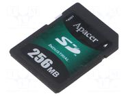 Memory card; industrial; SD,SDHC,SLC; R: 23MB/s; W: 17MB/s; 256MB APACER