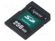 Memory card; industrial; SD,SDHC,SLC; R: 23MB/s; W: 17MB/s; 256MB APACER