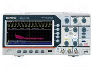 Oscilloscope: digital; Ch: 2; 100MHz; 1Gsps; 20Mpts; colour,LCD 7" GW INSTEK