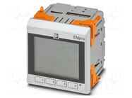 Meter: network parameters; front fixing,horizontal; LCD; EMpro PHOENIX CONTACT