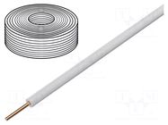 Wire; H07V-U; 10mm2; wire; Cu; PVC; white; 450V,750V; 100m; CPR: Eca ELTRIM