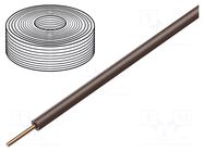 Wire; H07V-U; 1.5mm2; wire; Cu; PVC; brown; 450V,750V; CPR: Eca ELTRIM