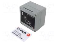 RFID reader; 10÷24V; UNIQUE; HTTP,Modbus RTU,Modbus TCP,SNMP INVEO