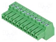 Connector: pluggable terminal block; plug; female; 10A; 300V; 1x10 AMPHENOL ANYTEK