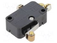 Microswitch SNAP ACTION; 10A/250VAC; with lever (with roller) HONEYWELL