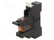 Relay: electromagnetic; DPDT; Ucoil: 24VAC; 8A; Variant: Relay set SCHRACK