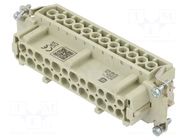 Connector: HDC; contact insert; female; 16A; 500V; Han E®; PIN: 24 HARTING