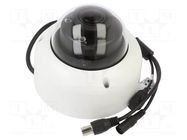 Camera: CCTV IP; Dim: Ø126x100mm; white-black; -30÷60°C; IP67 DAHUA