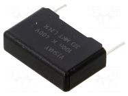 Capacitor: polyester; 0.1uF; 220V; 400VDC; 15mm; ±10%; 17.5x5x11mm VISHAY