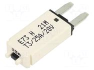 Fuse: resettable; 25A; 28VDC; automotive; MINI GLOSO