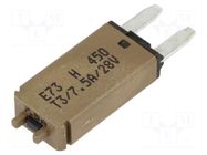 Fuse: resettable; 7.5A; 28VDC; automotive; MINI GLOSO
