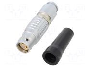Connector: circular; 2B; plug; female; PIN: 2; soldering; for cable LEMO