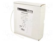 Heat shrink sleeve; glueless; 2: 1; 2.4mm; L: 10m; white TASKER