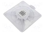 Ventilation grille; ABS; white; 120x120x10mm ORNO