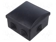 Enclosure: junction box; Ø: 80mm; Z: 40mm; wall mount; ABS; IP44 PAWBOL