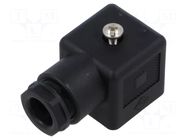 Connector: valve connector; plug; form A; 18mm; female; PIN: 4; 10A BINDER