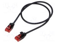 Patch cord; U/UTP; Cat: 6; RJ45 plug,both sides; stranded; Cu; 0.5m GOOBAY