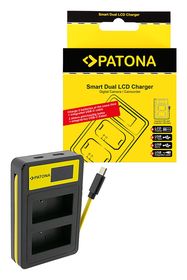 PATONA Smart Dual LCD USB Charger for Panasonic MW-BLC12PP V-Lux 4 Panasonic DMW-BLC12PP, PATONA